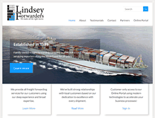 Tablet Screenshot of lindseyforwarders.com